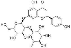 7-(2-O-(6-deoxy-alpha-L-mannopyranosyl)-beta-D-glucopyranosyloxy)-2,3-dihydro-4',5,7-trihydroxyflavone(10236-47-2)